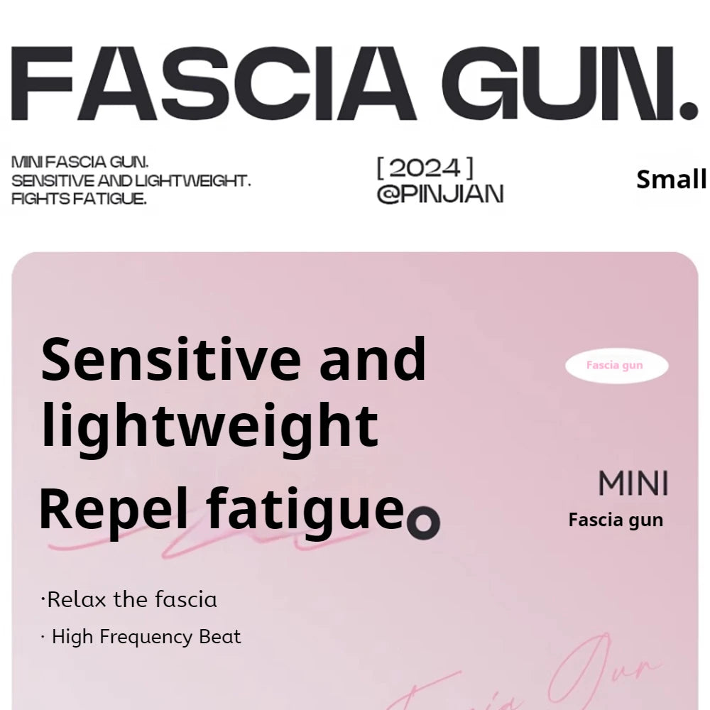 Mini Massage Gun Deep Tissue Muscle Relief Electric Portable for Home Gym Sports Recovery Rechargeable Tool