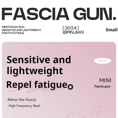 Mini Massage Gun Deep Tissue Muscle Relief Electric Portable for Home Gym Sports Recovery Rechargeable Tool