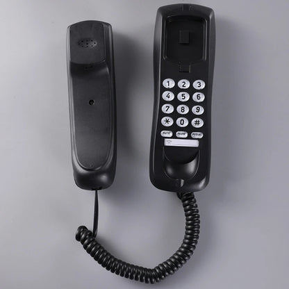 High Quality Landline Telephone with Mute and Redial Functions Easy Install Wall Phone Black/White