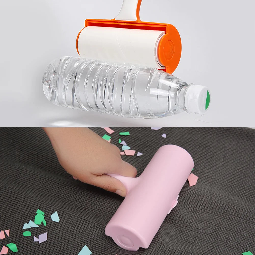 5 Rolls Portable Carpet Tape Hair Remover Lint Roller Refills for Clothes Tearable Sticky Paper