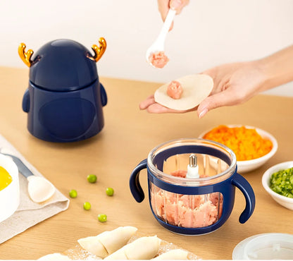 Multi functional food processor, household food processor, baby food grinder, garlic puree blender, kitchen tool