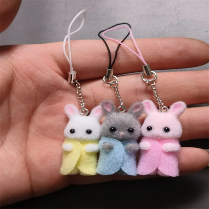 Baby Calico Critter Bunny Phone Case Charm | Phone Accessories, Rabbit, Charms, Keychains