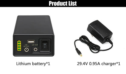 12V Power Bank 24V 18650  Rechargeable Lithium Battery 5V 24V Power Bank Auxiliary 44800Mah Power Bank 12V Mobile Power Supply