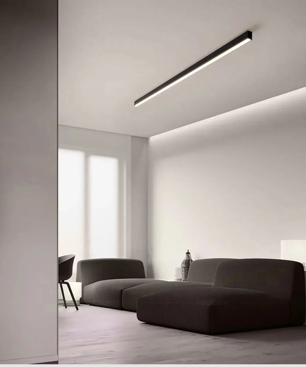 Modern LED Strip Light Long One Lamp Bright Installation For Living Room Aisle Balcony Entrance Hallway Corridor Office Lighting