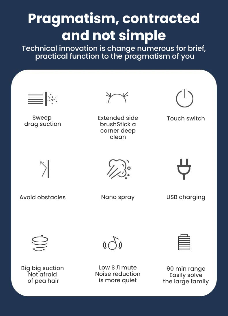 5 in 1 Wireless Smart Robot Vacuum Cleaner Multifunctional Super Quiet Vacuuming Mopping Humidifying For Home Use Home Appliance