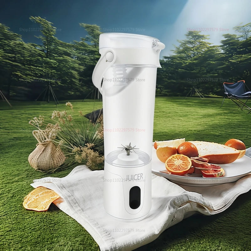 Portable Juice Blender 600ML 12 Blades Household USB Rechargeable Electric Juicer for Smoothies Fruit Mixing Personal Blender