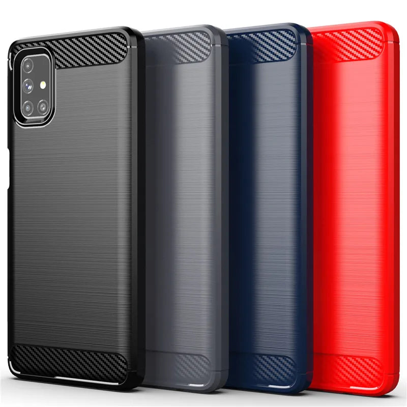 For Samsung Galaxy M51 Case For Samsung M51 A12 A42 A32 S21 S20 FE Cover Shockproof Silicone Protective Bumper For Samsung M51