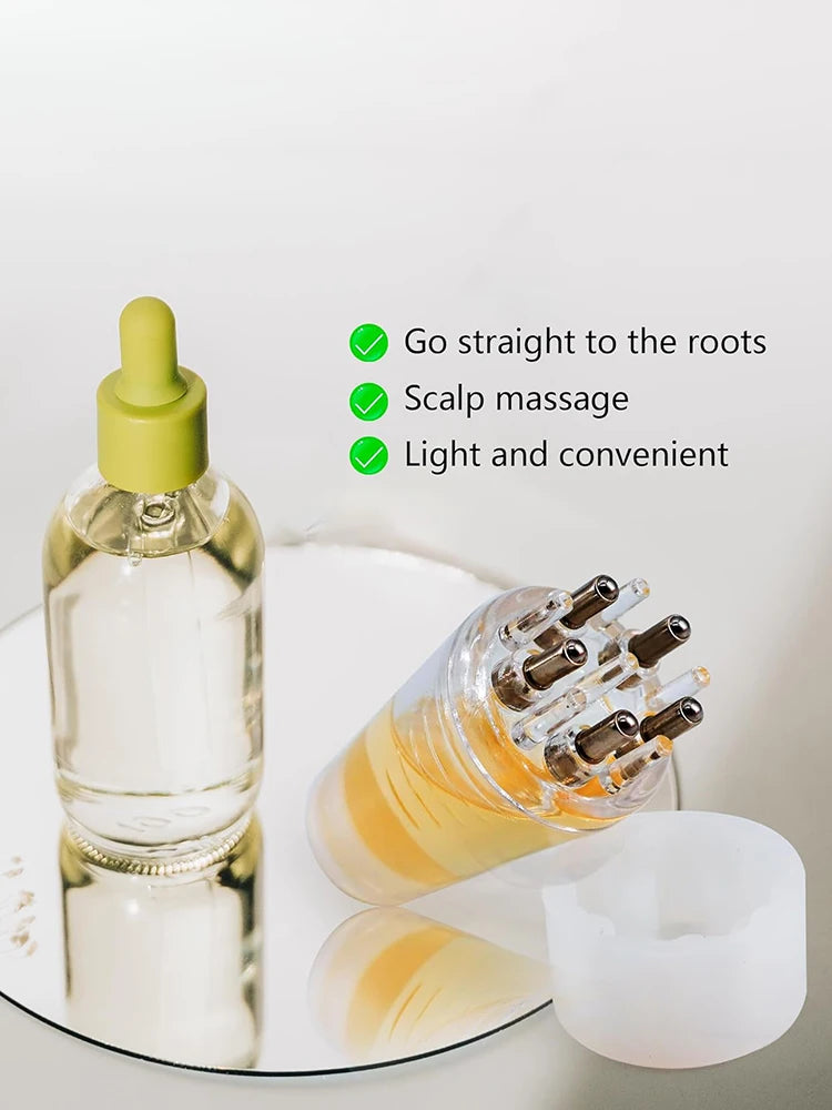 Hair Oil Applicator - Scalp Massage Comb, Essential Serums Brush for Hair Care Massage Relaxation, 6 ml, 1 Pcs