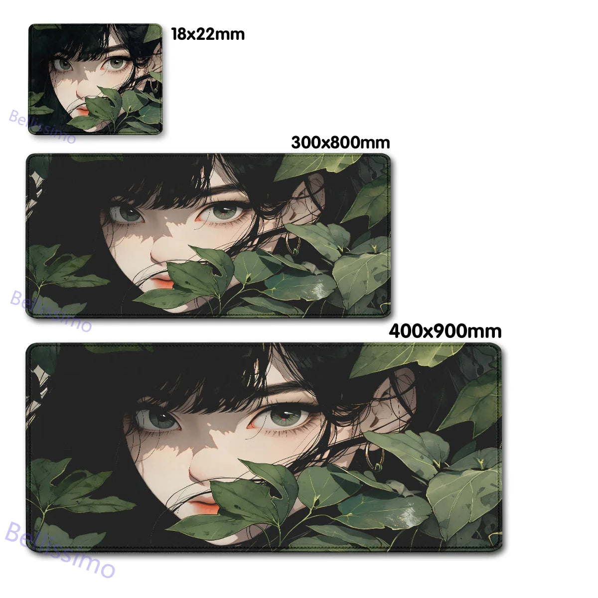 Black Cat and Girl Fast Keyboard pad lock-edge Extended teclado mousepad kawaii Purple Office desktop protection mouse pad XXL