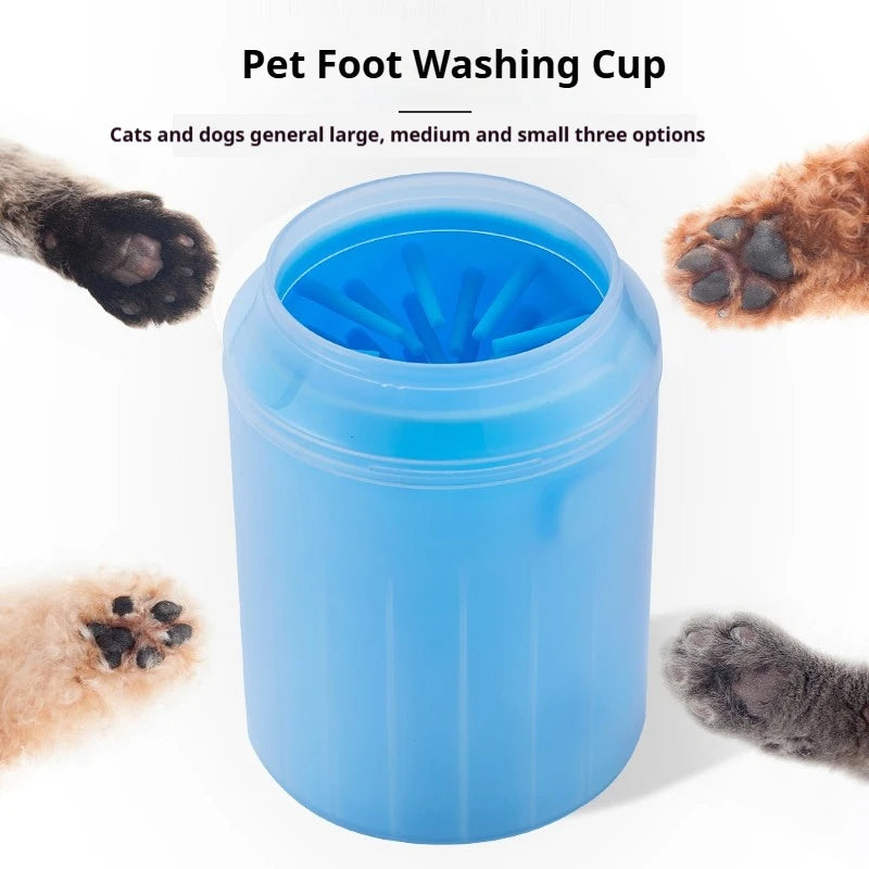 Portable Pet Paw Cleaner Soft Silicone Brush Dog Cat Foot Washer Cleaning Cup Easy to Use Durable Lightweight and Waterproof