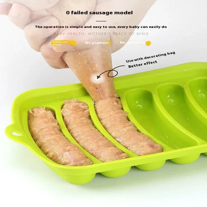 Food Grade Silicone Sausage Mold Baby Food Supplement Tool Home Made Hot Dog Ham Sausage Baking Mold Sausage Mold
