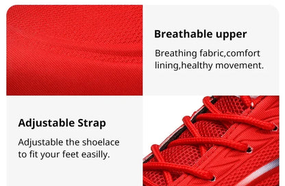 Stylish Running Shoes Men's Flame Printed Sneakers Knitted Sneakers Blade Cushioned Jogging Sneakers Lightweight Tenis Masculino