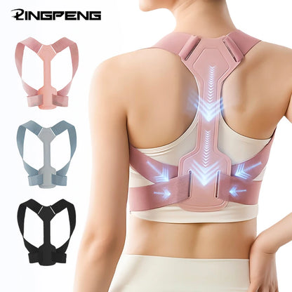 Back Straightener Posture Corrector Women Men Upper Back Brace Posture Belt Relief Scoliosis Suppor Back Harness Posture