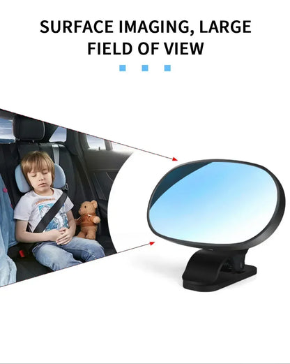 Car Interior Baby Mirrors 360 Degrees Rotatable Windshield Sucker Sun Visor Plate Clips Mirror Baby Kid Back Seat Observe Mirror