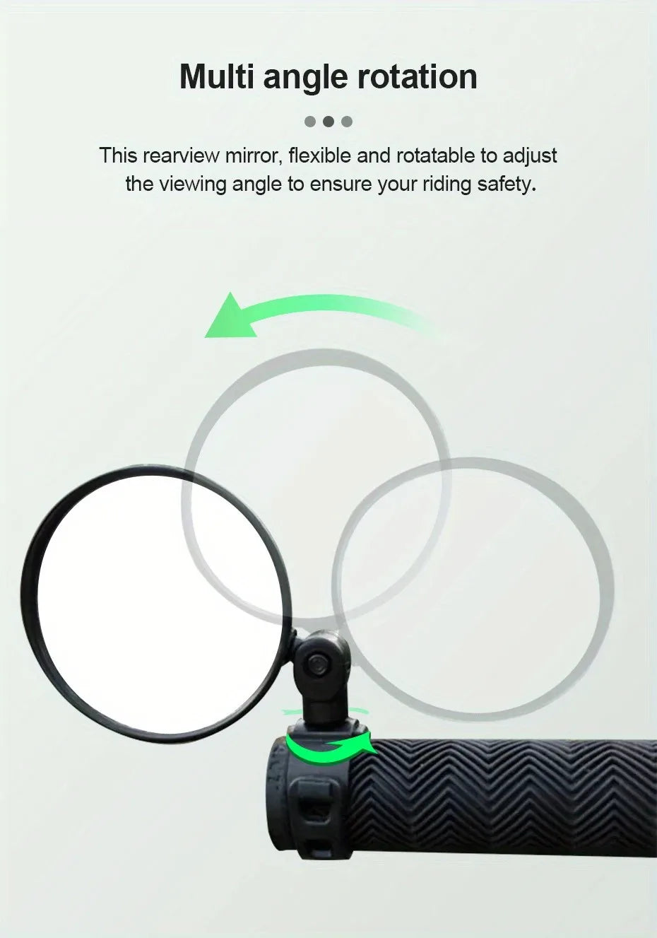 Motorcycles Rearview Mirror Side Mirror For Safety View Turning Left Right Mirror Adjustable Mini Autocycle Rear View