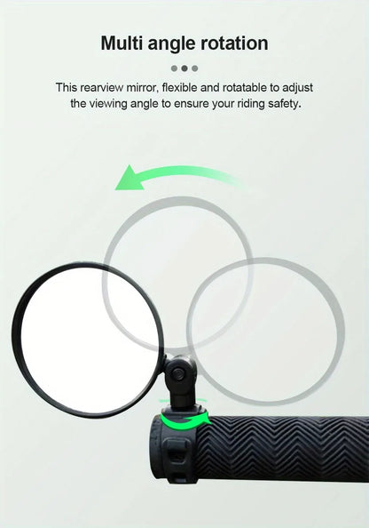 Motorcycles Rearview Mirror Side Mirror For Safety View Turning Left Right Mirror Adjustable Mini Autocycle Rear View