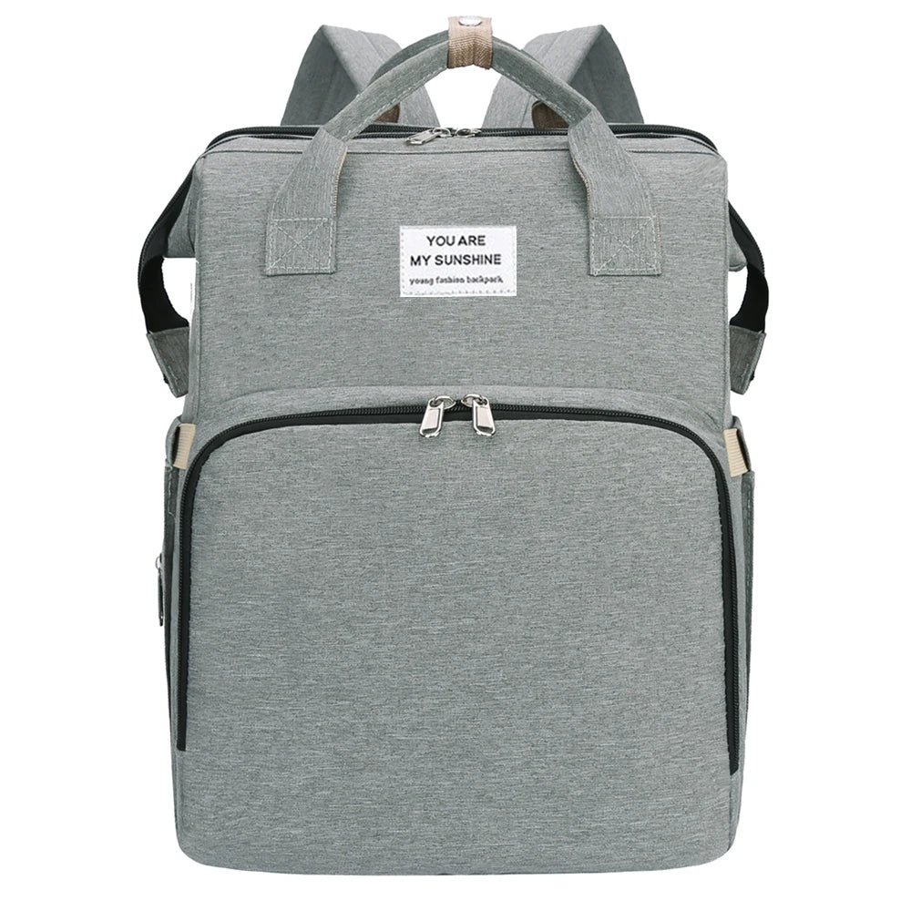 Portable Baby Folding Bed Mommy Bag Folding Mosquito Net Multifunctional Outgoing Portable Mother and Baby Backpack Large Capaci