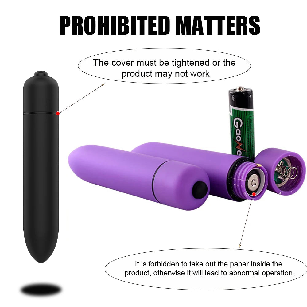 Mini Bullet Vibrator, Sex Toys, Sexy Toys, sexual toys for women, adult toys，vibrators - Single Frequency (without battery)
