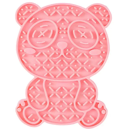 Pet Slow Feeding Mat Dog Silicone Lick Mat Slow Food Plate Dog Sucker Food Training Dog Feeder Supplies