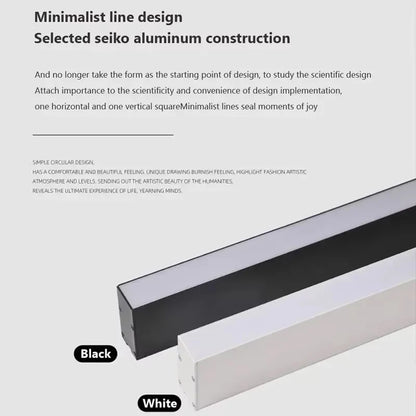 Modern LED Strip Light Long One Lamp Bright Installation For Living Room Aisle Balcony Entrance Hallway Corridor Office Lighting