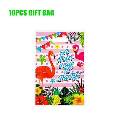 Hawaii Party Decorations Disposable Tableware Hawaii Summer Tropical Party Supplies Flamingo Aloha Birthday Party Decoration