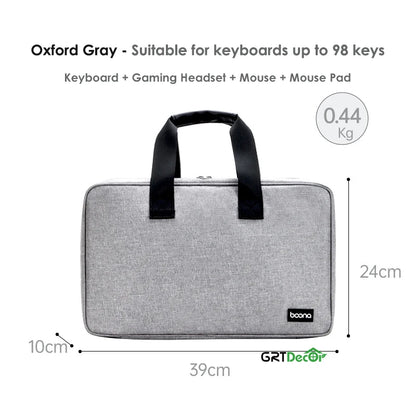 Tech Pouch Organizer for Keyboard Within 82-108 Key Mechanical Keyboard Storage Bag Organizer Travel Tech Pouches Dust Cover