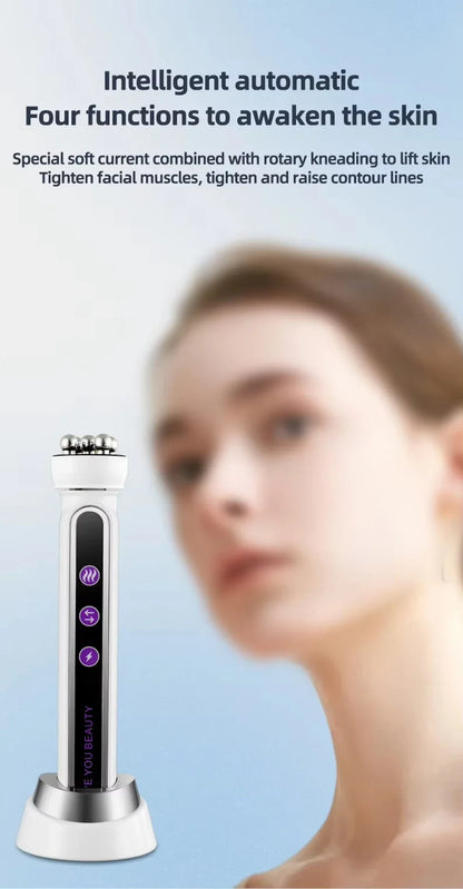 RF Facial Massage Roller EMS Face Lifting Machine Microcurrent Skin Tightening Face V-line Beauty Device Eye Roller Skin Care