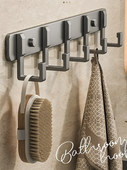 Hooks Over The Door 6 Hooks Clothes Coat Hat Towal Hanger Bathroom Organizer Rack By Hanger Holder Home Kitchen Accessories