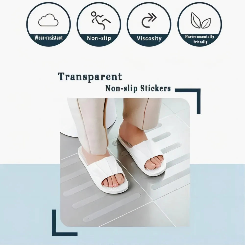 New Anti-Slip Strips Shower Stickers Bath Safety Strips Transparent Non Slip Strips Stickers for Bathtubs Showers Stairs Floors