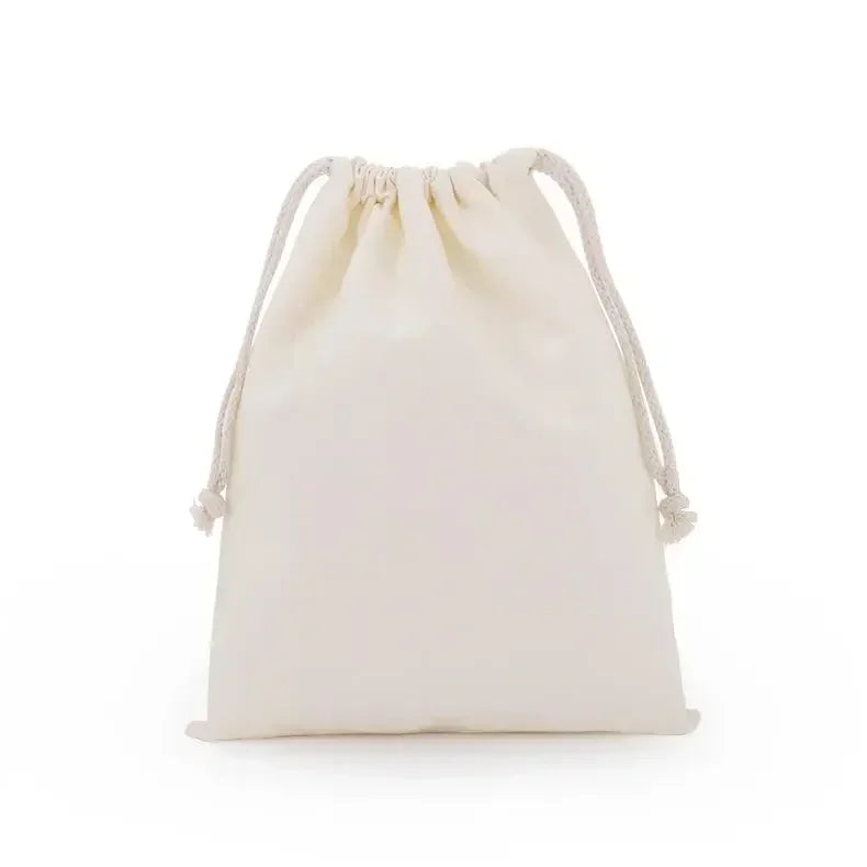 Reusable Drawstring Storage Bags, Organizer Pouch for Jewelry, Toys, Cosmetics Cotton Linen Drawstring Pouches Dustproof Sacks
