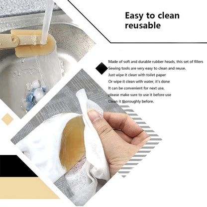 Rubber Caulking Tool Kit Caulk Finishing Tool Multifunctional Grout Sealant Caulking Smoothing Tool For Kitchen Bathroom Window