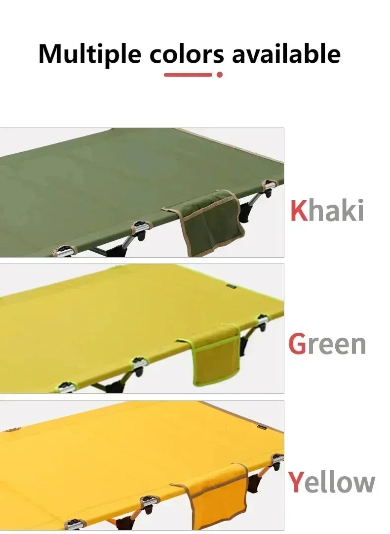 Outdoor Lightweight Folding Bed Portable Camping Bed Simple Military Bed Accompanying Lunch Bed Camping Simple Leisure Bed
