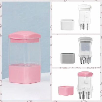 Plastic Scalp Applicator Portable Mini 10ML Hair Roots Massager with Scale Hair Head Massager Serum Oil Apply