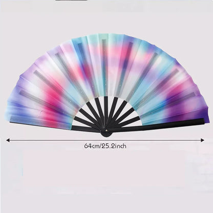 Boots The Ground Hand Fan Foldable Country Line Dance Fan Portable Large Popping Fan For Dance Practice Party Performance