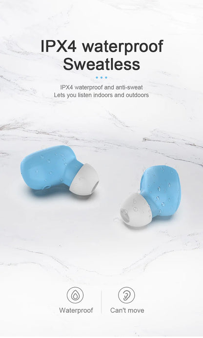 TWS Bluetooth Headphone Wireless Earphone Stereo Headset sportEarbuds microphone with charging box forsmartphone