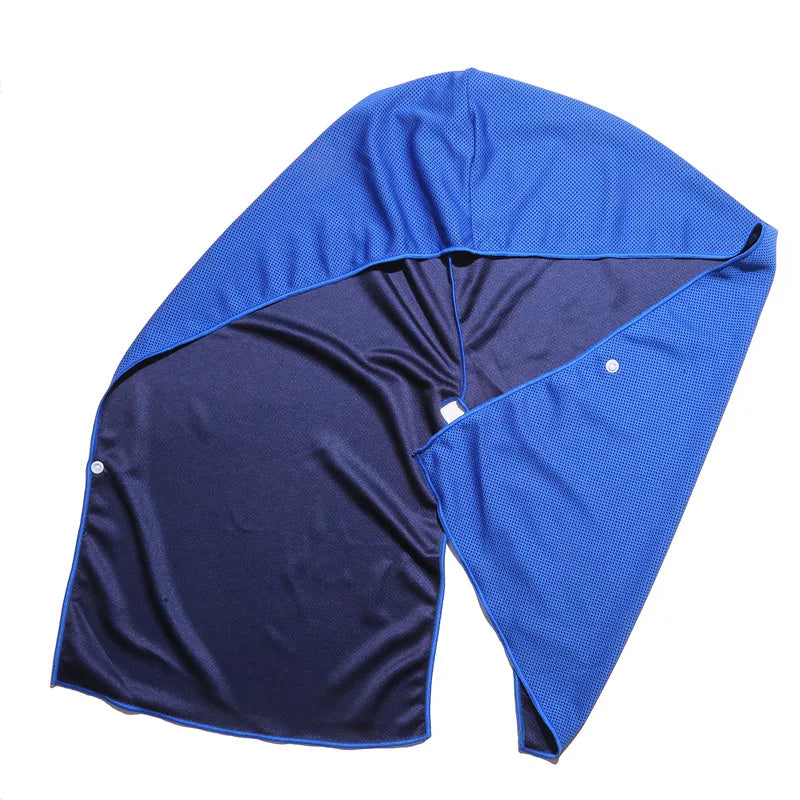Cooling Hoodie Towel Sweat Absorption Extra Soft Sun Protection Quick Drying Sweat Towel Neck Wrap Sports Supplies