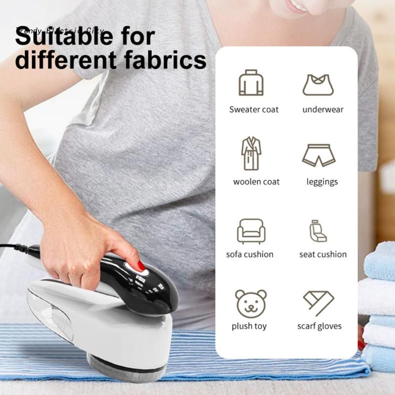 R9CD Lint Remover Clothes Fuzz Pellet Trimmer Machine Portable Charge Fabric Shaver Remover for Clothes Spools Removal