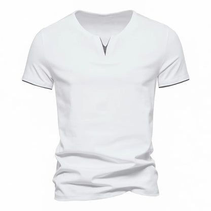Mens T Shirt Pure Color V Collar Short Sleeved Tops Tees Men T-Shirt Black Tights Man T-Shirts Fitness For Male Clothes