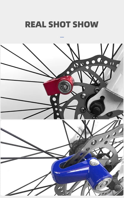 Motorcycle Lock Security Anti Theft Bicycle Motorbike Motorcycle Disc Brake Lock Theft Protection for Scooter Safety Bike Lock