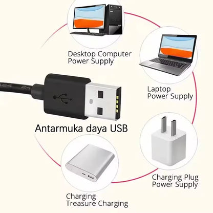 LED Selfie Ring Light 10-inch USB Plug 3-tone Lighting Photography Light Video Recording Live Broadcast Fill Light Gifts