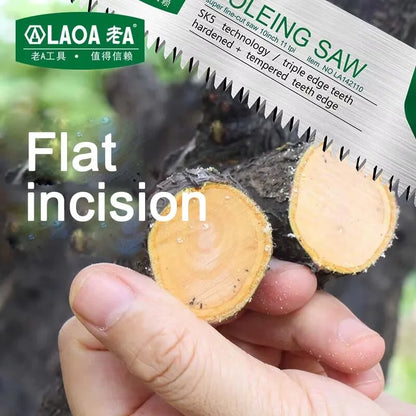 LAOA SK5 Hand Saw Household Woodworking Saw Small handheld Manual Saw 11 Fine Tooth Saw