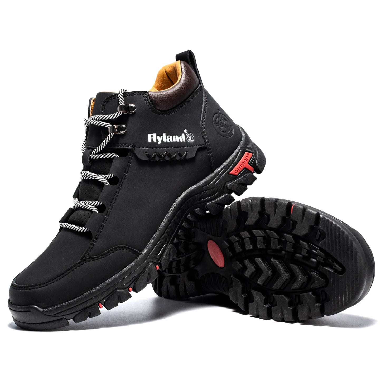 FLYLAND Fashionable  Ankle Boots Men Casual Sneakers Work Office Shoes