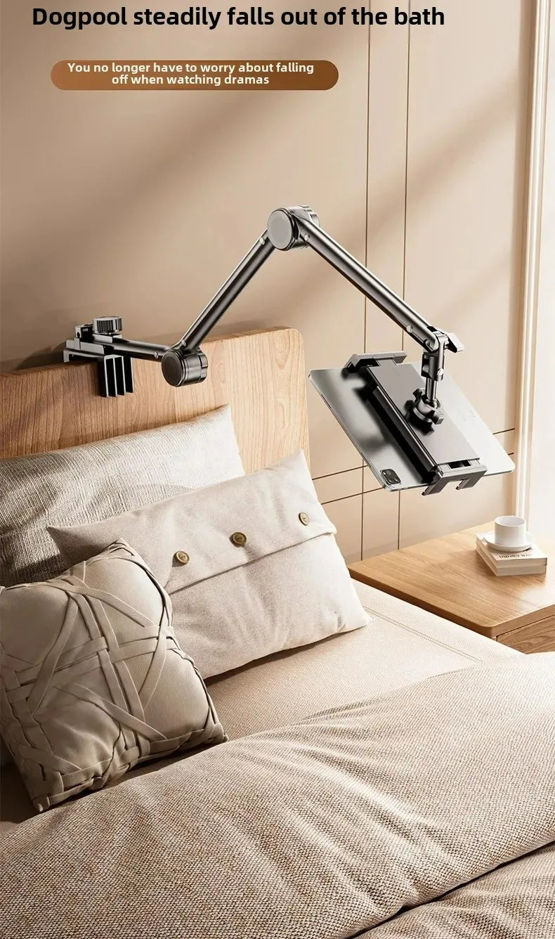 Tablet Holder for Bed Desk IPad Stand with Flexible Metal Arm Rods Tablet Stand For 4-13 inch Android Tablet Xiaomi Poco Bracket