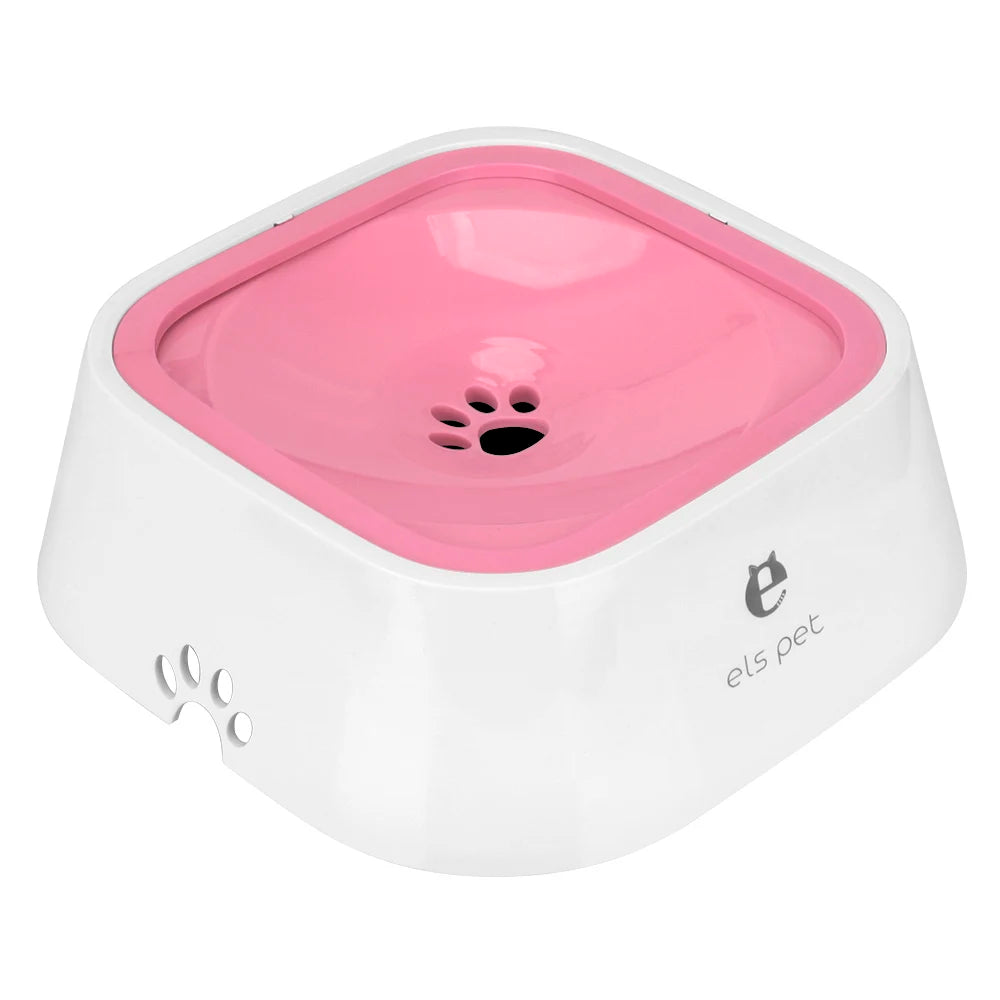 Slow Water Feeder Dispenser Carried Floating Bowl Anti-Overflow 1.5L Dog Supplies Cat Dog Water Bowl