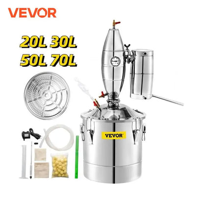 SucceBuy 20L30L50L70L Alcohol Distiller Machine Beer Brewing Equipment DIY Wine Moonshine Apparatus Dispenser Kit Home Appliance