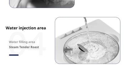 High-end smart air fryer, baking and frying dual-purpose, fully automatic and efficient touch-screen air steam oven for commerci