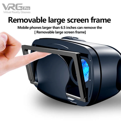 Virtual Reality 3D VR Headset Smart Glasses Helmet for Smartphones Cell Phone Mobile 7 Inches Lenses Binoculars Goggles Devices