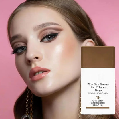 30ml Fake Tan Peptide Serums Liquid Dark Self Tanning Serum Self Tanning Essence Bronzer Drops Face Self Tanner Drops