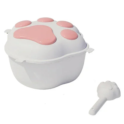 Large Dog Food Storage Bucket Pet Food Storage Bucket Food Seal Moisture-proof Cat Dry Food Bucket Storage Box Pet Dog Feeders