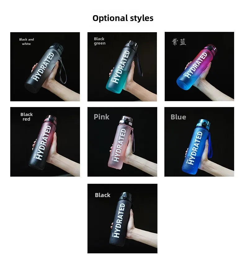 32oz Water Bottle Motivational Sport Water Bottle Leakproof Drinking Bottles Outdoor Sports Travel Kettle Drinking Water Bottle